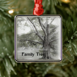 Genealogy Family Träd Julgransprydnad Metall