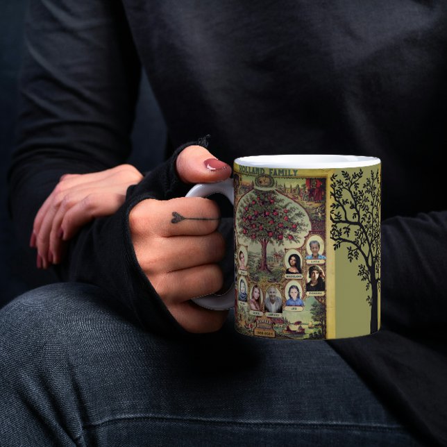 Genealogy för familjeförfäder i Träd Jumbo Mugg (Skapare uppladdad)