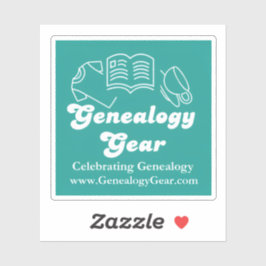 Genealogy Gear-logotyp Klistermärken
