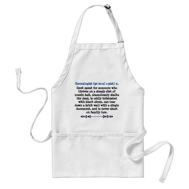 Genealogy Geeks Apron Förkläde (Framsidan)