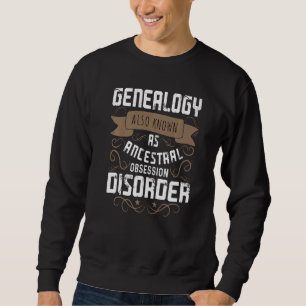 Genealogy Genealogist Ancestry Family Träd Roots D Lång Ärmad Tröja