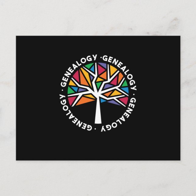 Genealogy Genealogists Family Historian Gift Vykort (Framsida)