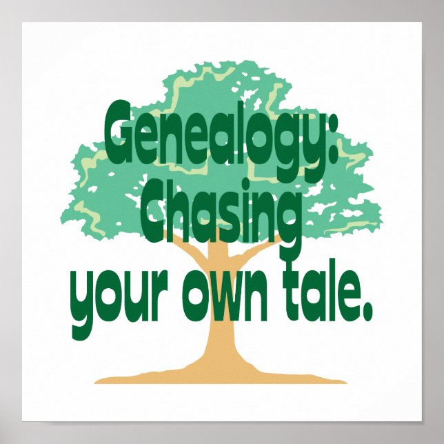 Genealogy: jaga din egen talang poster (Framsidan)