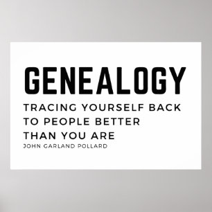 Genealogy John Garland Pollard-definition citat Poster