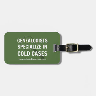 Genealogy Luggage Tags (Grönt) Bagagebricka