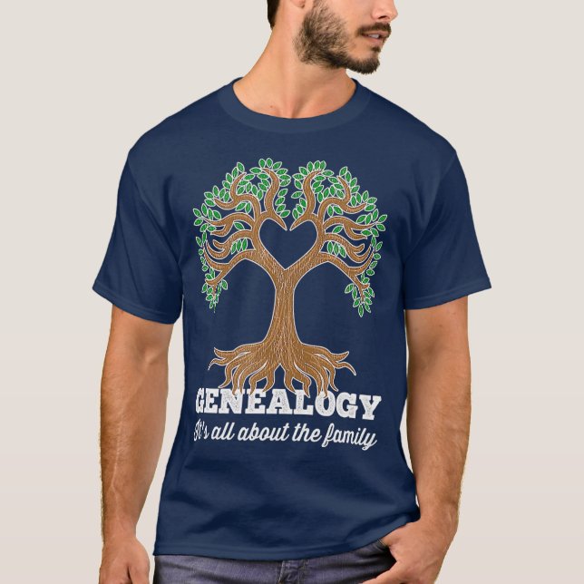 Genealogy om familjen t shirt (Framsida)