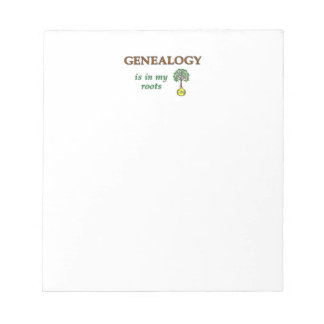 Genealogy Roots Anteckningsblock