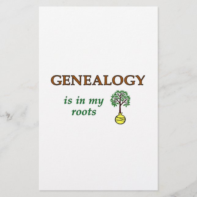 Genealogy Roots Flygblad (Framsidan)