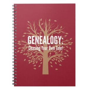 Genealogy Spiral Bound Notebook Anteckningsbok Med Spiral