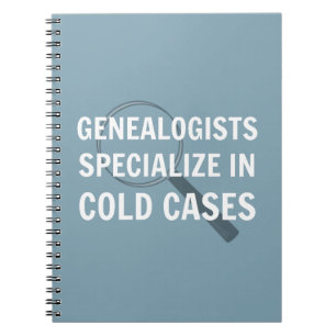 Genealogy Spiral Bound Notebook (blå) Anteckningsbok