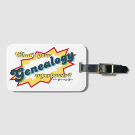 Genealogy Superpower Bagagebricka