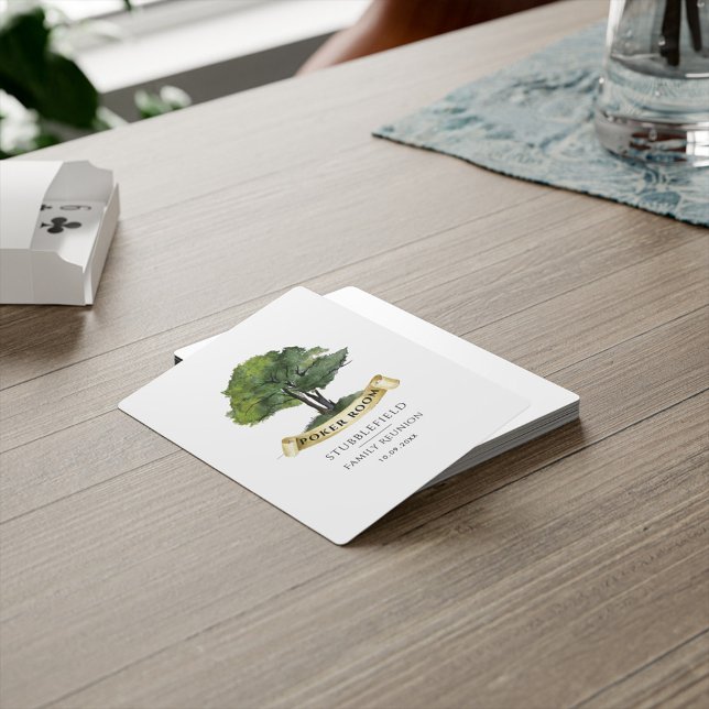 Genealogy Träd Family Reunion Games Anpassningsbar Casinokort (Family Reunion Genealogy Tree Poker Room Playing Cards)