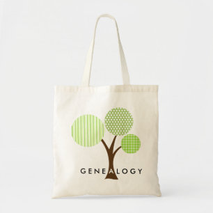 Genealogy Whimsical Patterned Family Träd Gift Tygkasse