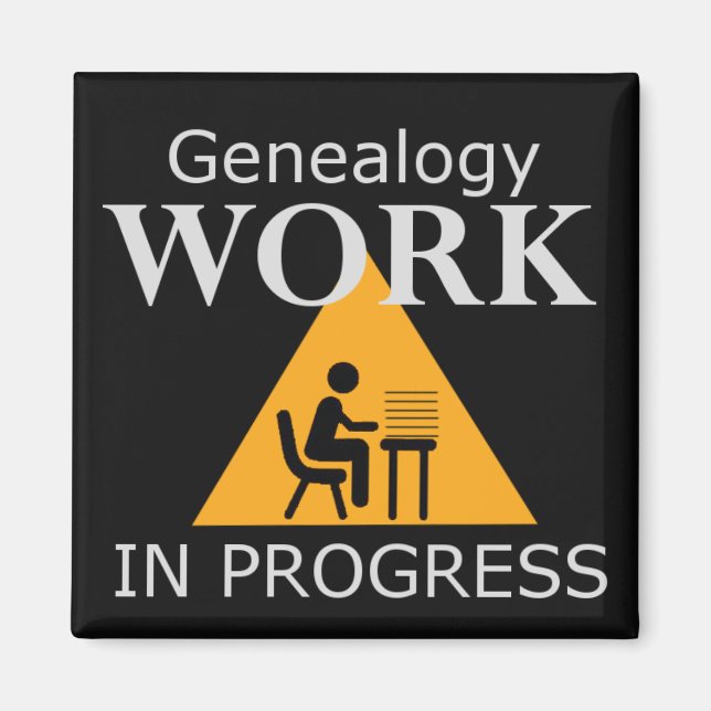 Genealogy Work in Progress Magnet (Framsidan)