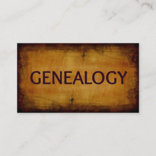 Geneaology Antique Affärskort Visitkort