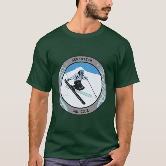 Genentech skidar och SnowboardklubbT-tröja T Shirt (Framsida)