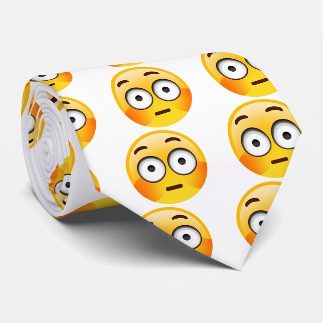 Generade Emoji med den spolade kindtien Slips (Rullad)