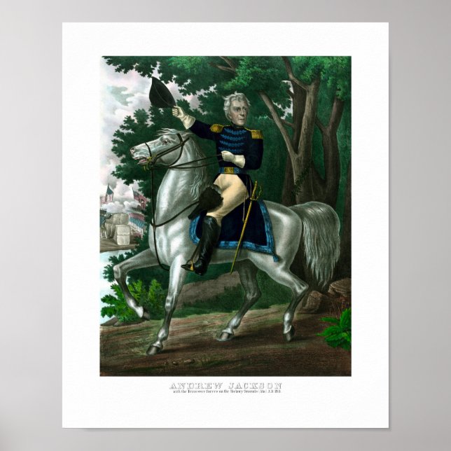 General Andrew Jackson On Horseback Poster (Framsidan)