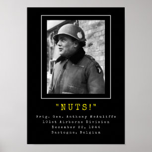 General Anthony McAuliffe - NÖT Poster
