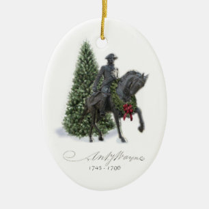 General Anthony Wayne Smycka Julgransprydnad Keramik