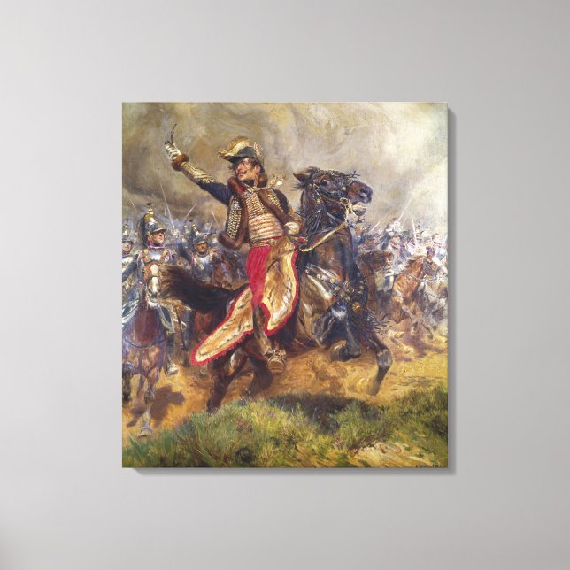 General Antoine-Charles-Louis Lasalle 1912 Canvastryck (Framsida)