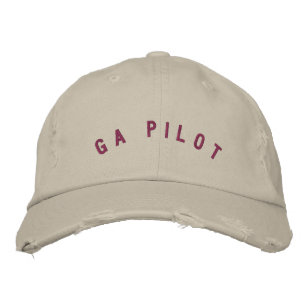 General Aviation Pilot Hat Broderad Keps