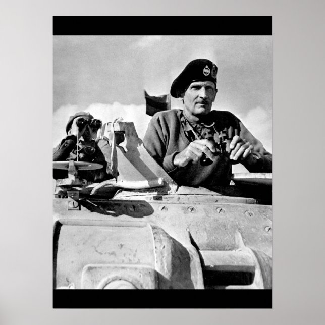 General Bernard L. Montgomery watches_Krig Image Poster (Framsidan)