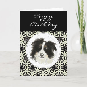 General Birthday Gräns Collie Pet Hund Kort