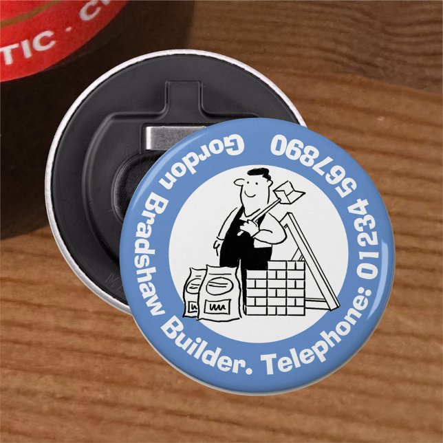 General Builder med Byggande material. Flasköppnare (Skapare uppladdad)