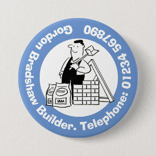 General Builder med Byggande material. Knapp