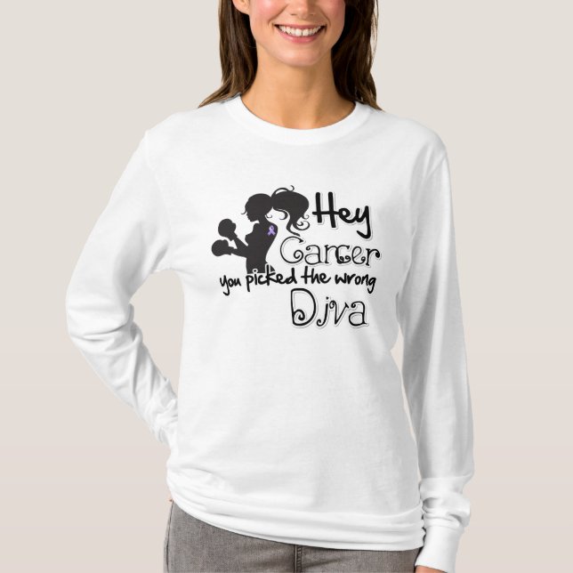 General Cancer du plockade fel diva T Shirt (Framsida)