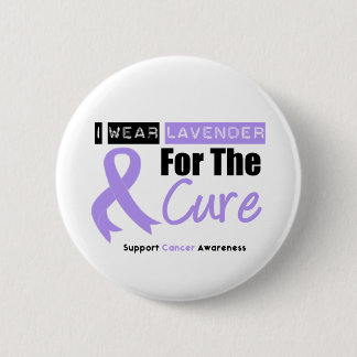 General Cancer I Bära Lavender for the Cure Knapp