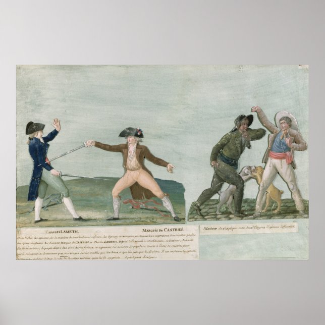 General Charles Lameth och Charles Eugene Poster (Framsidan)