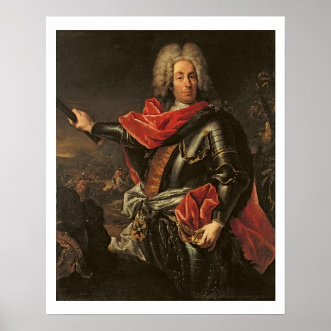 General Count Johann Matthias von der Schulenburg Poster (Framsidan)