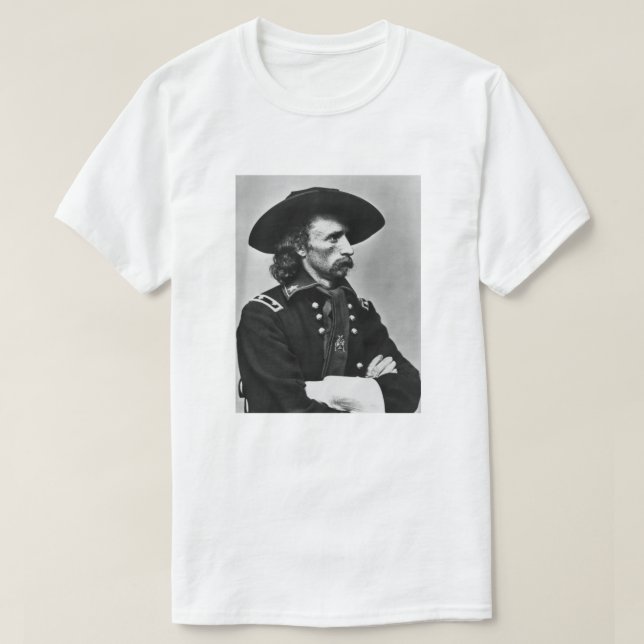 General Custer - inbördeskrig Tee (Design framsida)