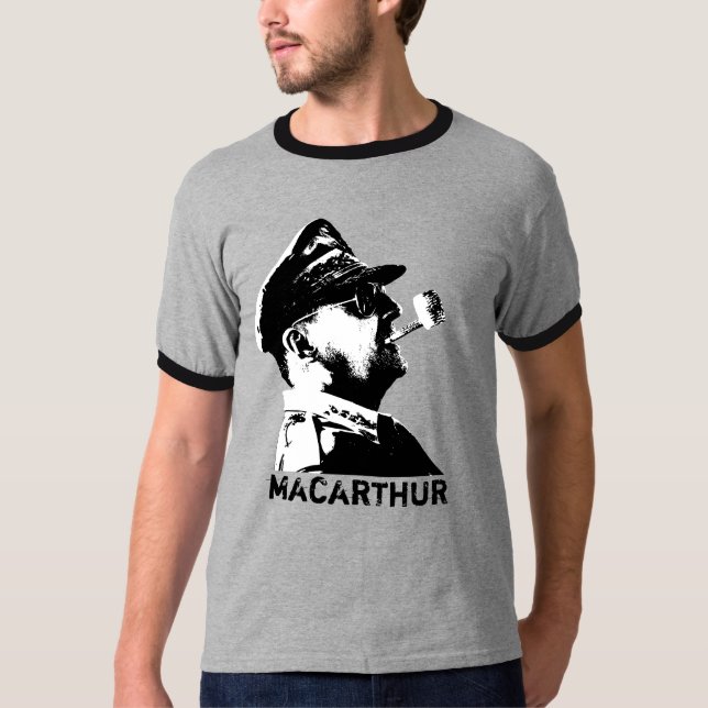 General Douglas MacArthur Tee Shirt (Framsida)