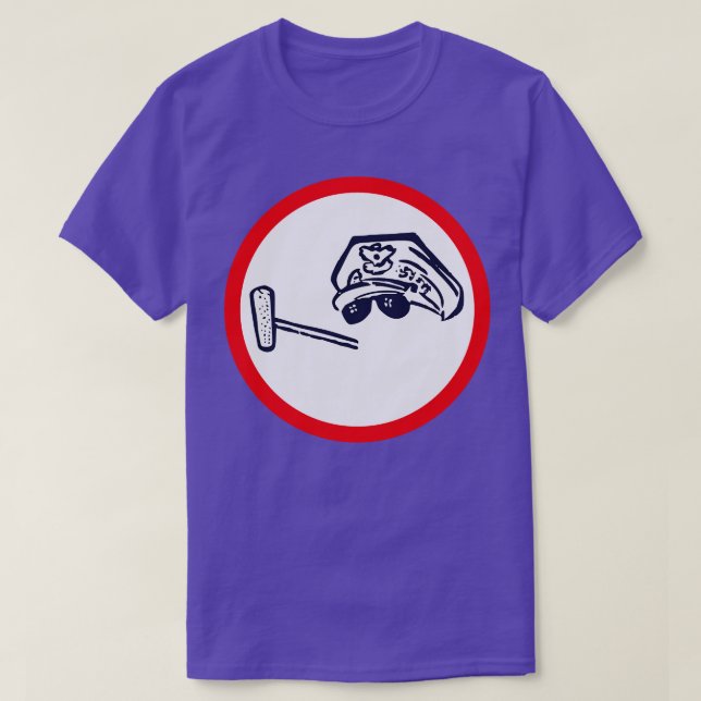 General Douglas MacArthur Vintage Kampanj Button T Shirt (Design framsida)