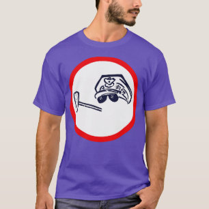 General Douglas MacArthur Vintage Kampanj Button T Shirt