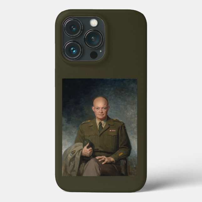General Dwight Eisenhower 5 Star Paated Porträtt (Baksida)