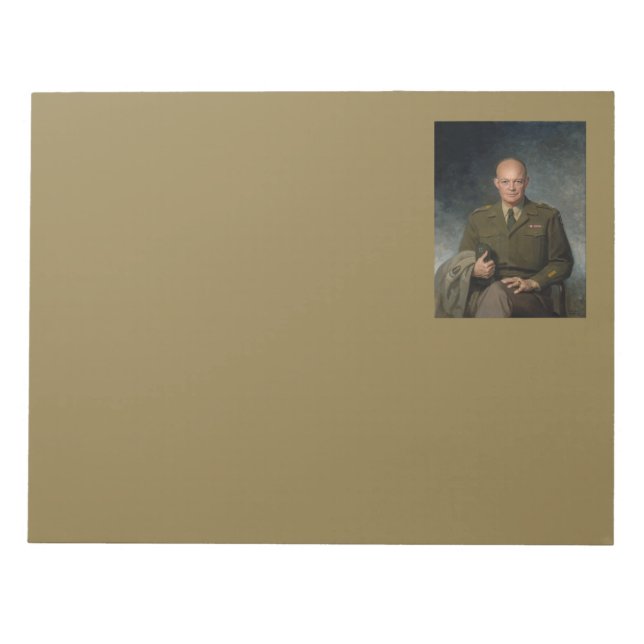 General Dwight Eisenhower 5 Star Paated Porträtt Anteckningsblock (Framsida)