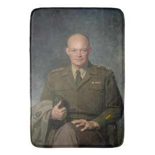 General Dwight Eisenhower 5 Star Paated Porträtt Badrumsmatta