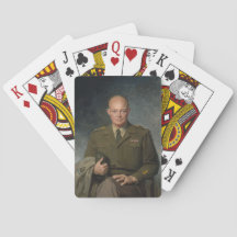 General Dwight Eisenhower 5 Star Paated Porträtt