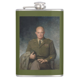 General Dwight Eisenhower 5 Star Paated Porträtt Fickplunta