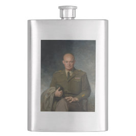 General Dwight Eisenhower 5 Star Paated Porträtt Fickplunta
