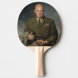 General Dwight Eisenhower 5 Star Paated Porträtt Pingisracket