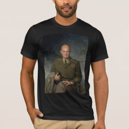 General Dwight Eisenhower 5 Star Paated Porträtt T Shirt