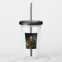 General Dwight Eisenhower 5 Star Paated Porträtt Take Away Mugg