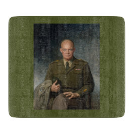 General Dwight Eisenhower 5 Star Painted Portrait