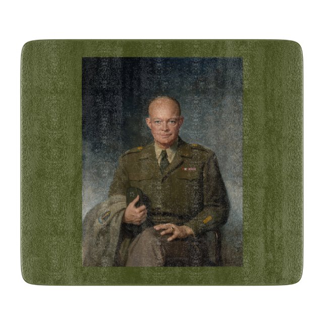General Dwight Eisenhower 5 Star Painted Portrait (Framsidan)