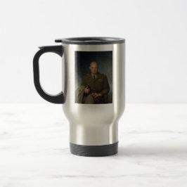 General Dwight Eisenhower 5-stjärnig målad porträt Resemugg